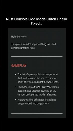 Rust Console God Mode Glitch Finally Fixed…#shorts #rust #rustconsole