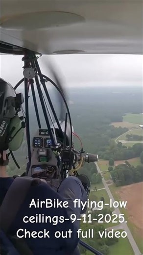 AirBike Ultralight - cool view under overcast layer