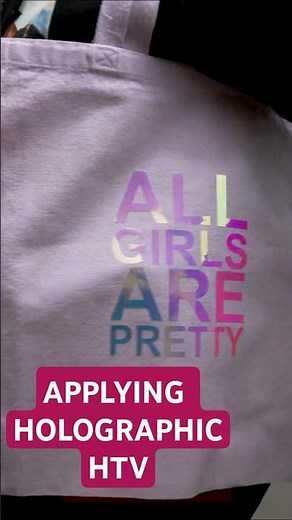 applying heat transfer vinyl/siser holographic vinyl