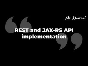 First JAX-RS or Rest API implementation using java EE part 3