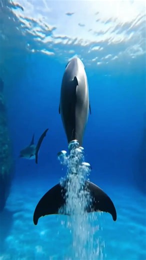 Dolphin POV Swim: Ocean Adventure 🐬 #DolphinPOV #OceanPOV #WildlifeShorts