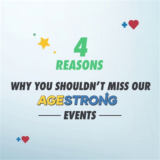 8.7K views · 28 reactions |  Come down to our Age Strong events,...