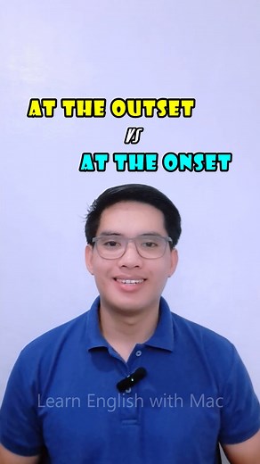 59K views · 1.2K reactions | at the outset VS. at the onset #English #englishlearning #englishlanguage #englishvocabulary #englishgrammar #englishonline #englishtips #reelsviral | Learn English with Mac | Facebook