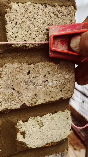 How To Lay Bricks tricks For Beginners Using a line🧱 | Bricklayer