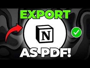 How to Export Notion as a PDF (Quick & Easy)
