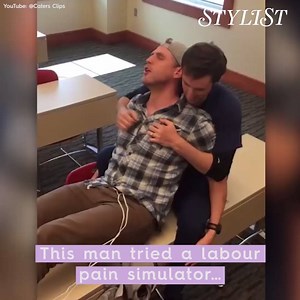 211K views · 703 reactions | This man tried a labour pain simulator. He didn't last long. Turn the  up to hear the screams. | Stylist | Facebook