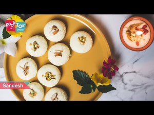 Easy Sandesh Recipe | Bengali Sandesh Recipe | 3 Ingredient Bengali Sweet | Dussehra Special