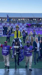 Julius, Craig Zackey, and The Real Prince strut into the winner’s enclosure, history made💜 #HDJ2025 #HDJMarvelsOfMzansi #HollywoodbetsDurbanJuly #FeelThePulse | Gallop TV