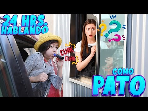 Paso 24 HORAS HABLANDO como PATO y NADIE me ENTIENDE