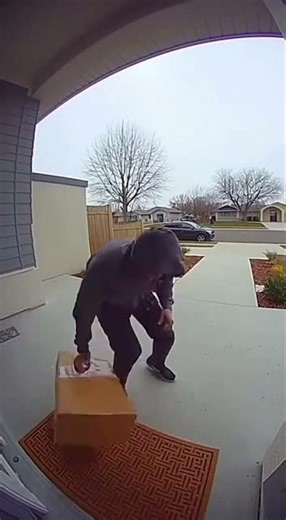 Caught Stealing the Bait Box! Funniest Porch Pirate Prank Ever