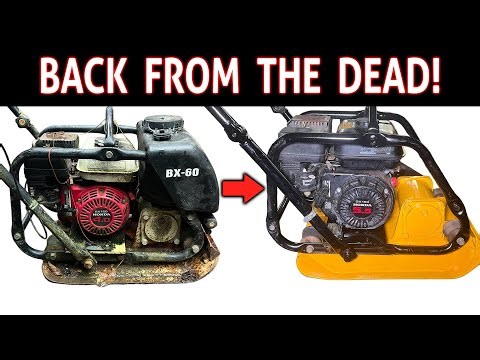Reviving a Dead Plate Compactor | Honda GX Engine Swap & Shop Fixes