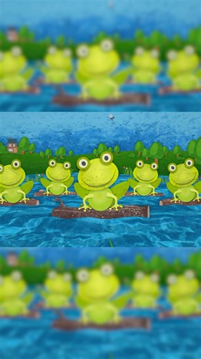 Five Little Speckled Frogs 🐸 | Nursery Rhymes for Kids #kidssongs #nurseryrhymes #childrensongs