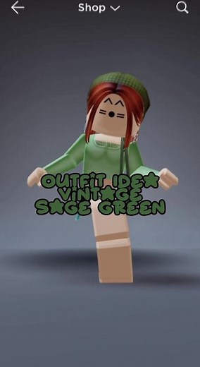 Vintage Sage Green Roblox Outfit Ideas
