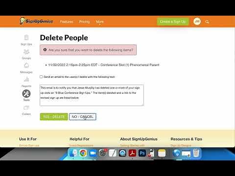 How to Delete or Change a Parent Slot Sign Up Genius