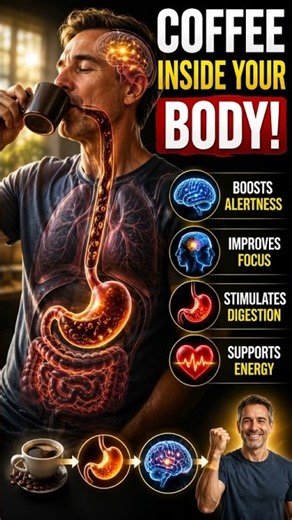 What Coffee Really Does Inside Your Body in Minutes ☕ | The Truth About Caffeine #Coffee #Caffeine