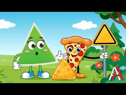 Math 3+ Kids Learning 2D Shape Triangle | Geometry for Beginners