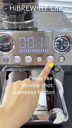 Perfect Latte Art with HiBREW H7 Lite All-in-One Machine! ☕🎨 #coffee #espresso #hibrew