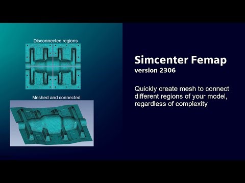 Simcenter Femap - Mesh Region - 2306 New Feature #HowToSimcenterFemap