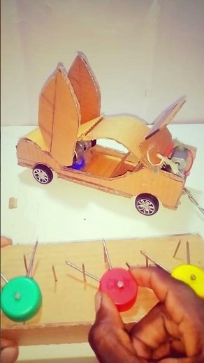 how to make rc car with dc motor || how to make a cardboard car for school | Bikin mobil dari kardus