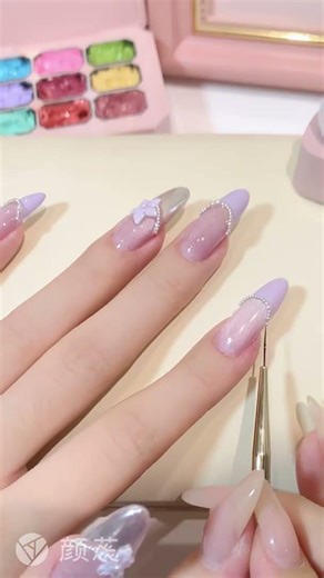 DIY Pearl French Nails 🐚✨ | Youth Rose C005 Tutorial