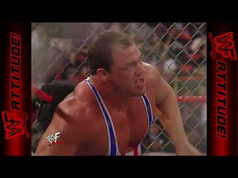Triple H vs. Kurt Angle - Steel Cage Match | WWF RAW (2002) 1