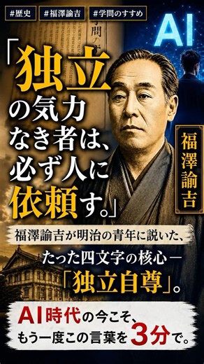 福澤諭吉 学問のすすめ #歴史 ♯福澤諭吉 ♯学問のすすめ