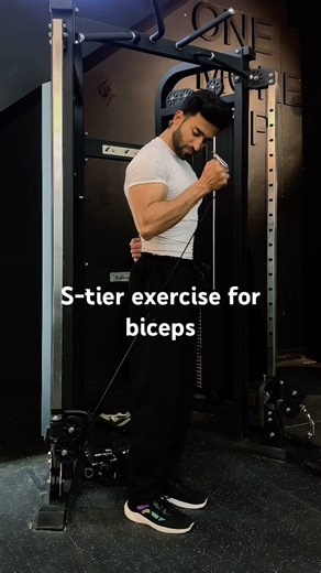 S-tier exercise for biceps ( make your arm look more thicker) | Subscribe for more fitness videos.