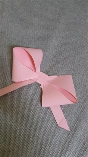 How to make paper Bow 🎀 | Origami paper craft #paperCraft