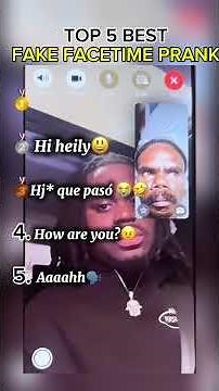 TOP 5 BEST VIDEO FAKE FACETIME PRANK 😭🤣 #edits #funny #facetime