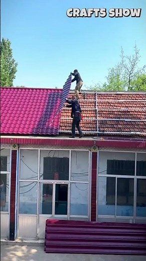 🏠 🛠️ Installing Corrugated Metal Roofing Panels on a Residential Building