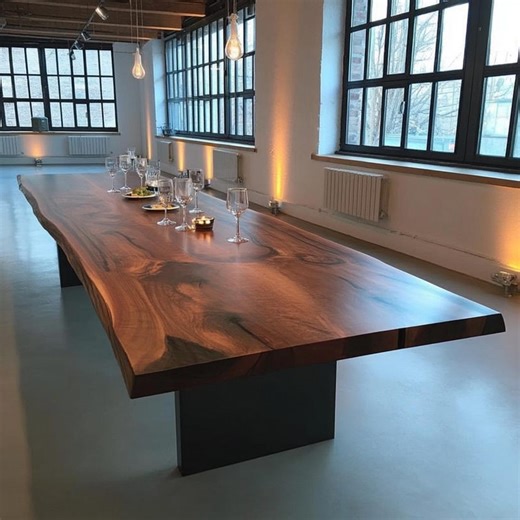 Custom Walnut Table, Live Edge Table, Walnut Dining Table, Handmade Rustic Table, Farmhouse Furniture - Etsy