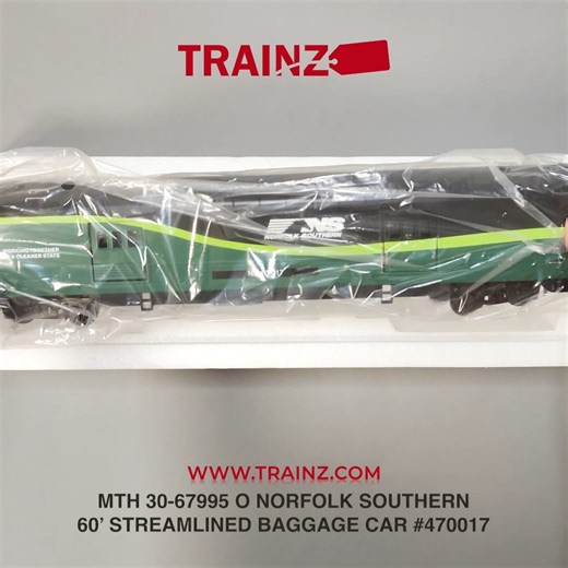 Unbox a Norfolk Southern Baggage Car from MTH with me! You can find this and more at Trainz.com 🚂 #trainz #modeltrains #unboxing | Trainz.com