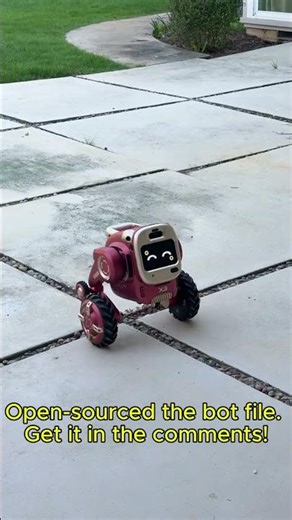 I just open-sourced my bot file! Grab it in the comments. 👇 #maker #robot #shorts #3dprinting