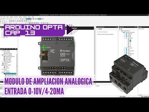 ⚡ Curso de OPTA Cap_13 Arduino PLC IDE - Modulo ampliación analógica Entrada 0-10v y 4-20mA