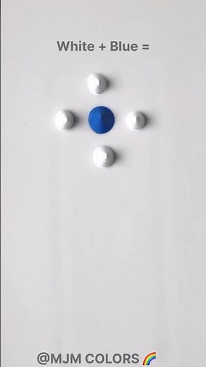 How to Mix White and Blue to Create Sky Blue | Color Mixing Tutorial