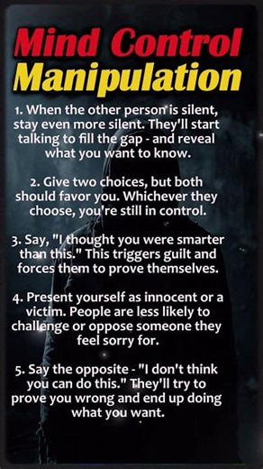 5 Powerful Mind Control and Manipulation Psychology Tricks to Influence People #psychologyfacts
