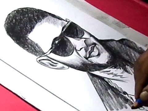How to Draw American singer,songwriter, dancer,and actor Usher Drawing
