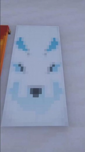 Arctic Fox Minecraft banner design #shorts