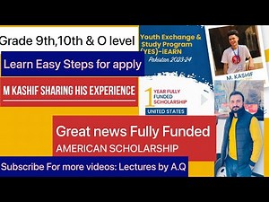 Yes Program Pakistan in the USA || Fully Funded || How to apply YES Program| Youth Exchange program