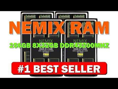 NEMIX RAM 256GB (8X32GB) DDR4 3200MHZ PC4 25600 2Rx4 1.2V CL22 288 PIN ECC - B08WTDLFJW