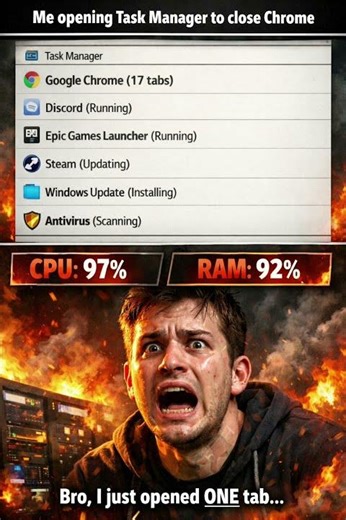 8GB RAM Users Right Now 😭🔥| pc meme | #shorts #memes #pcgaming