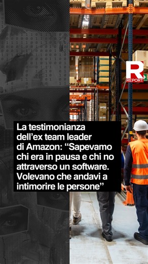 🔴 La testimonianza dell’ex team leader di Amazon: “Sapevamo chi era in pausa e chi no attraverso un software. Volevano che andavi a intimorire le persone” Un ex Team Leader di Amazon che ha lavorato per 3 anni nel magazzino di Cividate al Piano in provincia di Bergamo, ci racconta in cosa consisteva il suo è un ruolo di supervisione. Riceveva direttive dai manager e controllava gli operai che impacchettano la merce tramite un software speciale attraverso il pc. “Loro volevano che andavi proprio
