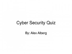Cyber Security Quiz - SlideServe