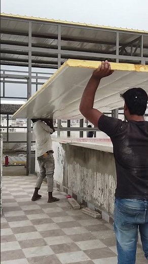School construction with Pronto PUF Panels | construction process