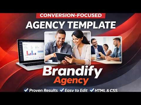 Brandify Agency – Conversion-Focused Marketing Agency HTML Template (Pure HTML, No Frameworks)