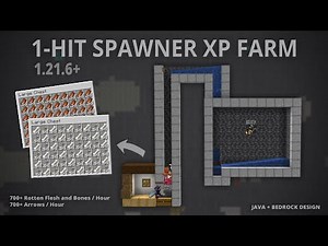 SUPER EASY 1-Hit Spawner XP Farm in Minecraft 1.21.6+