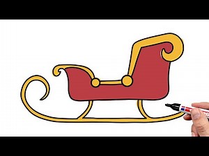 How to Draw Santa's Sleigh