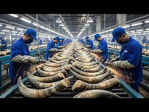 How Cow Horns Are Turned into Luxury Decorative Pieces | Inside the Workshop (Full Process)