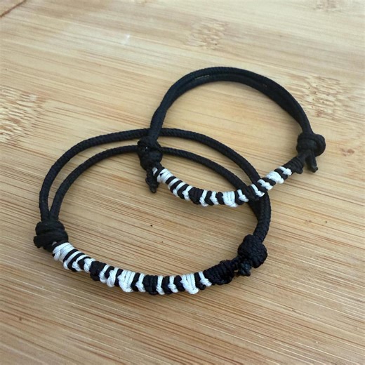 BFF Morse Code Bracelet - Set of 2 - Etsy