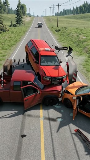 Fire Trucks vs Rolling Spike Roller